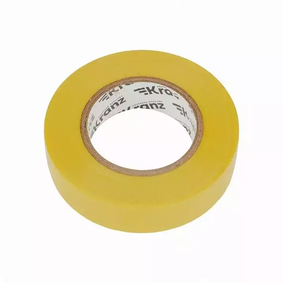Изолента ПВХ 0.13х19мм 25м желт. Kranz KR-09-2202, изображение 4