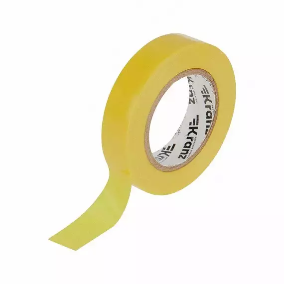 Изолента ПВХ 0.13х15мм 20м желт. Kranz KR-09-2602, изображение 3