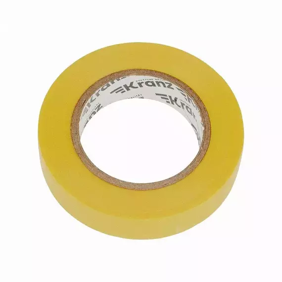 Изолента ПВХ 0.13х15мм 20м желт. Kranz KR-09-2602, изображение 4