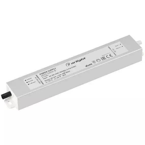 Блок питания ARPV-24030-B 24В 1.3А 30Вт IP67 метал. 3 года Arlight 020004