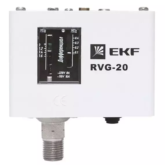 Реле избыточного давления RVG-20-0.6 (0.6МПа) EKF RVG-20-0.6, изображение 15