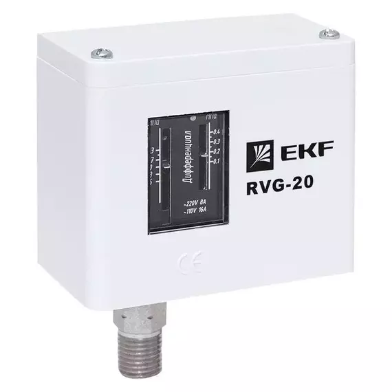 Реле избыточного давления RVG-20-1.6 (1.6МПа) EKF RVG-20-1.6, изображение 7