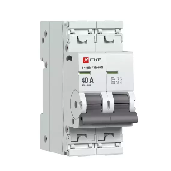 Выключатель нагрузки 2п 40А ВН-63N PROxima EKF S63240, изображение 2
