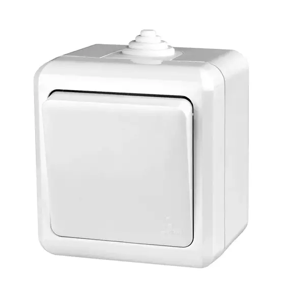 Выключатель 1-кл. ОП Dita IP54 10А 250В бел. TOKOV LIGHT TKL-DT-V1-C01-IP54, изображение 2