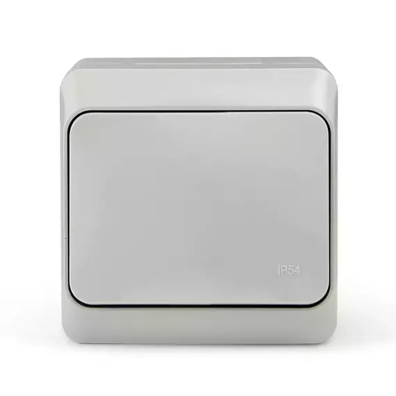 Выключатель 1-кл. ОП Nix 10А IP54 250В сер. TOKOV ELECTRIC TKE-NX-V1-C06-IP54, изображение 2