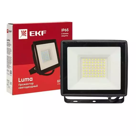 Прожектор светодиодный СДО-3004 50Вт 6500К IP65 Basic EKF FLL-3004-50-6500, изображение 2