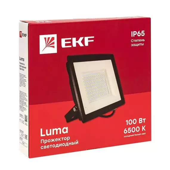 Прожектор светодиодный СДО-3006 100Вт 6500К IP65 Basic EKF FLL-3006-100-6500, изображение 4