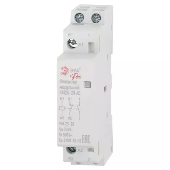 Контактор модульный КМ25-20 AC PRO NO-902-292 ЭРА Б0049157