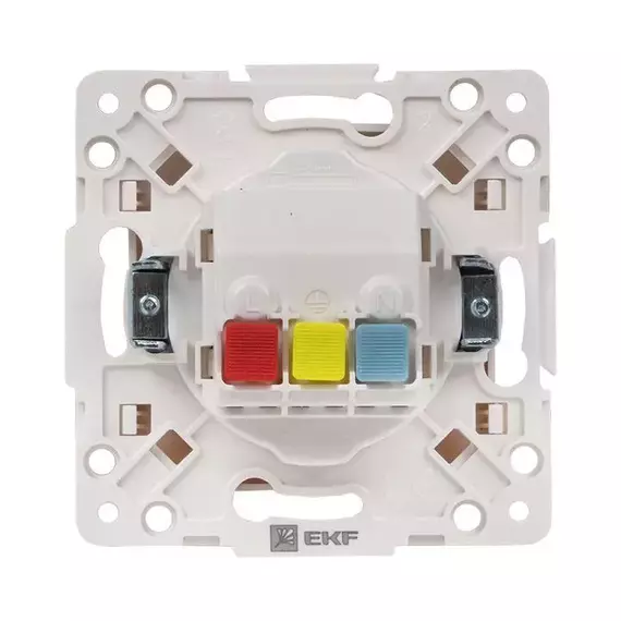 Розетка 1-м СП Стокгольм 16А IP20 с заземл. защ. шторки бел. PROxima EKF EXR16-028-10, изображение 6
