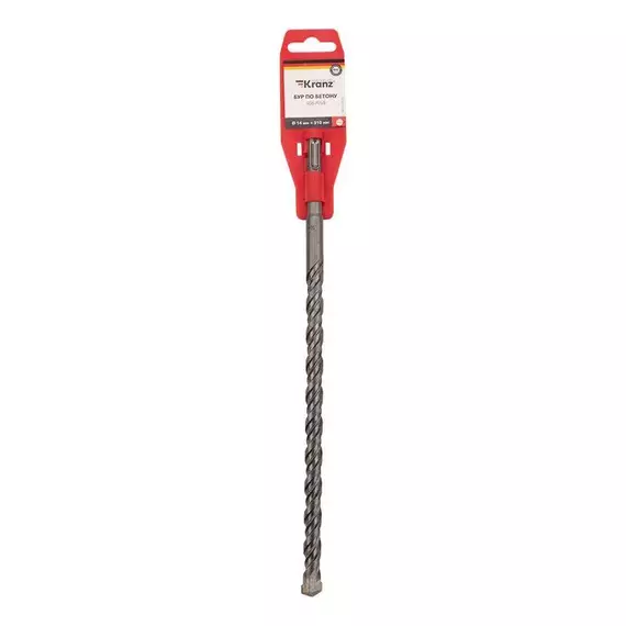 Бур по бетону 14х310мм SDS PLUS Kranz KR-91-0038, изображение 4