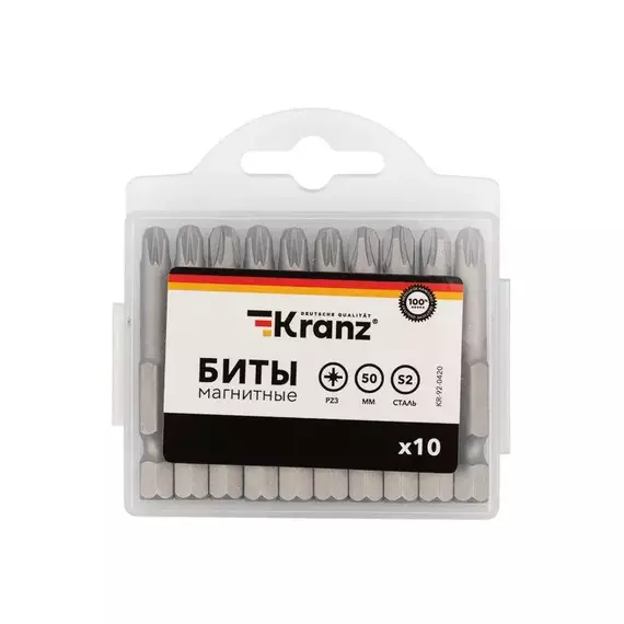 Бита PZ3х50мм для шуруповерта (уп.10шт) Kranz KR-92-0420, изображение 3