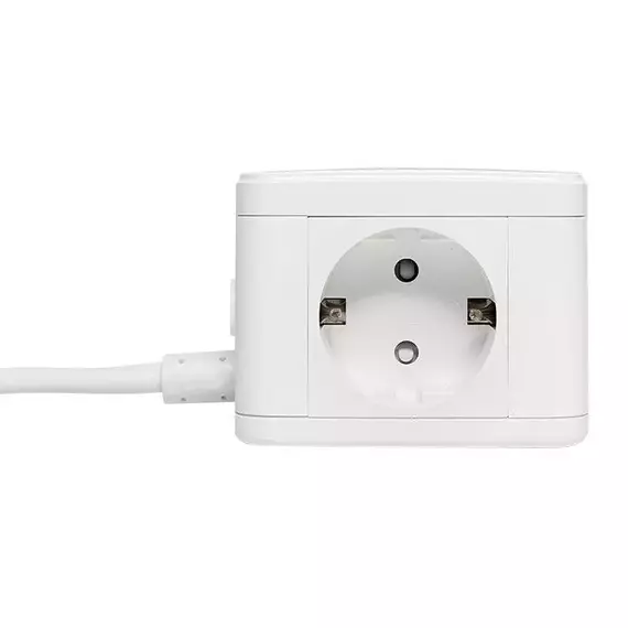 Удлинитель "Куб" 2 гнезда 2USB 2.4А+Type C + Ночник 1.3 метра 1кв.мм EKF UBA-CUB-2-TC, изображение 2