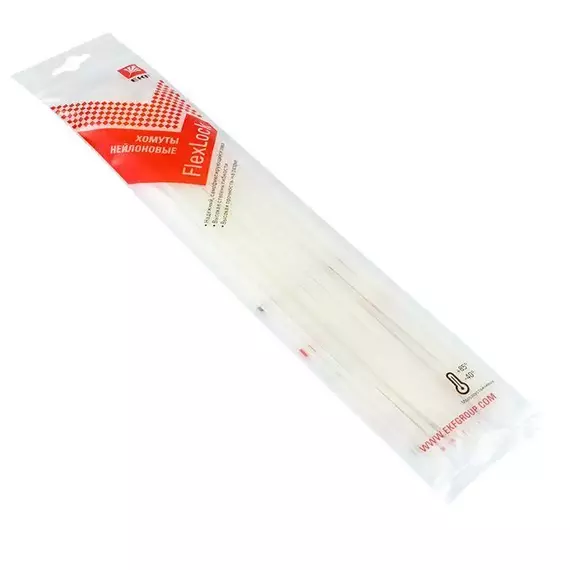 Хомут P6.6 3.6х300 FlexLock стандартный бел. (уп.100шт) PROxima EKF plc-fl-ctsw-3.6x300, изображение 2