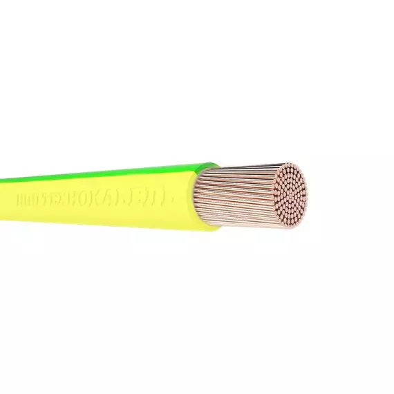 Провод ПуГВнг(А)-LS 1х2.5 Ж/З 450/750В (бухта) (м) Технокабель 00-00149418