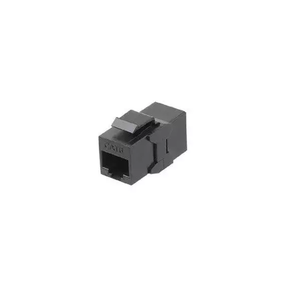 Адаптер проходной (coupler) RJ-45(8P8C) формата Keystone Jack кат. 6 4 пары CA2-KJ-C6-BK черн. Hyperline 444915