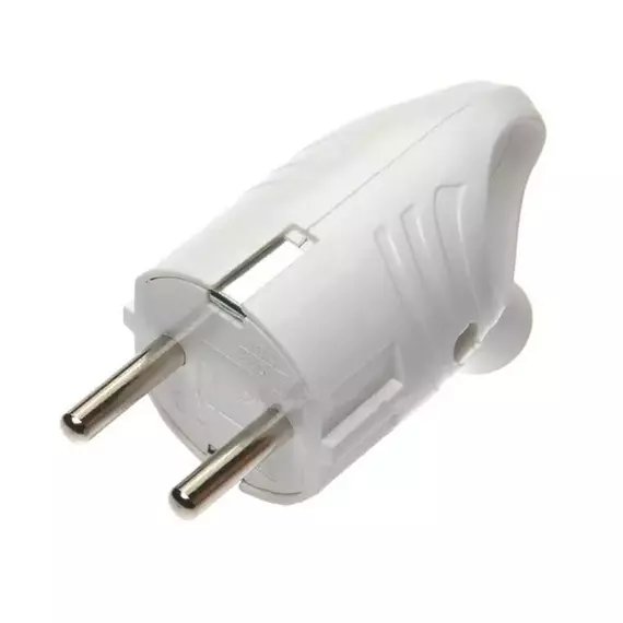 Вилка электрическая с заземл. с кольцом (ушком) 16А 250В IP20 бел. TOKOV ELECTRIC TKL-PLUZR-C01, изображение 3