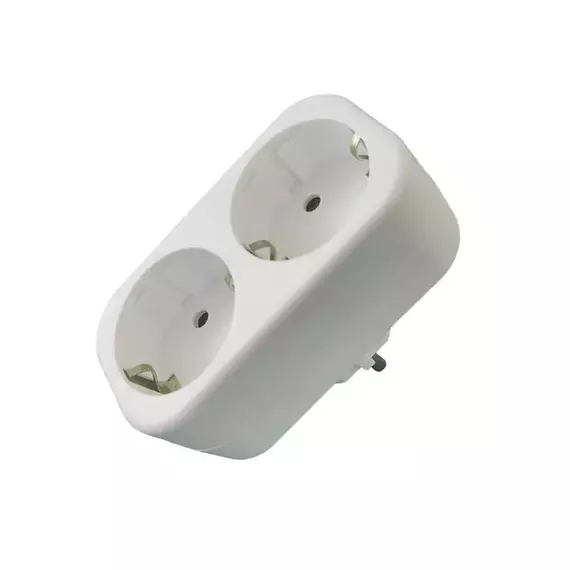Разветвитель 2-м с заземл. 16А 250В IP20 полипропилен бел. TOKOV ELECTRIC TKL-S2Z-C01, изображение 4