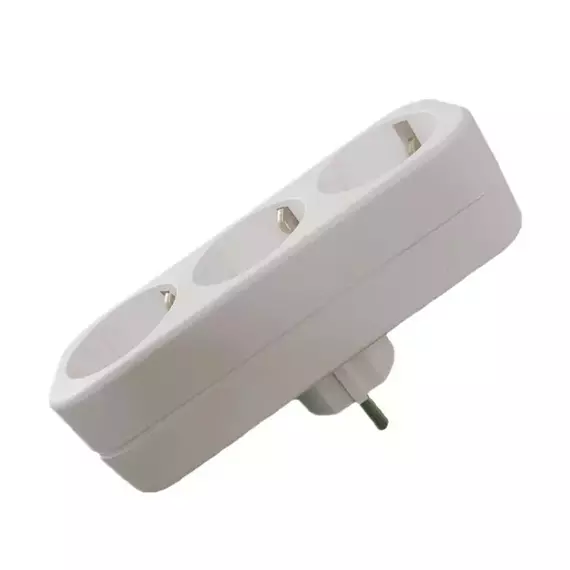Разветвитель 3-м с заземл. 16А 250В IP20 полипропилен бел. TOKOV ELECTRIC TKL-S3Z-C01, изображение 3
