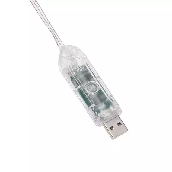 Гирлянда смарт "Нить" из росы с крупными светодиодами 10м 100LED RGB IP20 прозр. провод USB Neon-Night 245-019, изображение 6