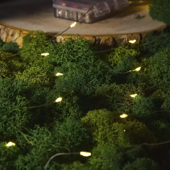Гирлянда "Роса" с контроллером 20м 200 LED зел. провод теплое бел. свечение Neon-Night 303-266, изображение 2