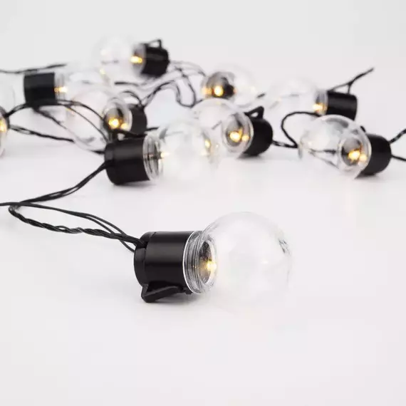 Гирлянда светодиодная "Лофт" 5м 20LED тепл. бел. 1.2Вт IP20 провод ПВХ черн. Neon-Night 303-066, изображение 7