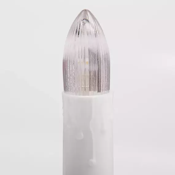 Гирлянда светодиодная "Свечи" 4м 20LED тепл. бел. 2Вт IP20 провод ПВХ темн. зел. Neon-Night 303-083, изображение 5