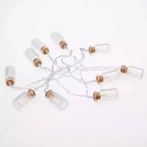 Гирлянда светодиодная "Баночки" 1.5м 10LED тепл. бел. 0.1Вт IP20 провод ПВХ прозр. элементы питания 2хAA (не в компл.) Neon-Night 303-096, изображение 11