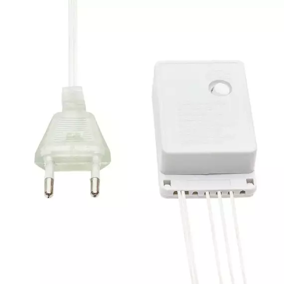 Гирлянда светодиодная "Светодиодный Дождь" 3х2м 240LED тепл. бел. IP20 230В свечение с динамикой провод прозр. Neon-Night 235-092, изображение 8