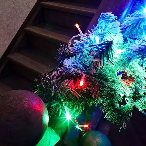 Гирлянда светодиодная универсальная 10м 100LED мультиколор с контроллером провод ПВХ прозр. Neon-Night 304-029, изображение 4