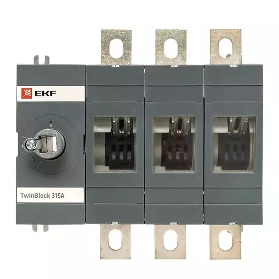 Рубильник 4п 315А без рукоятки управления TwinBlock EKF tb-s-315-4p, изображение 2
