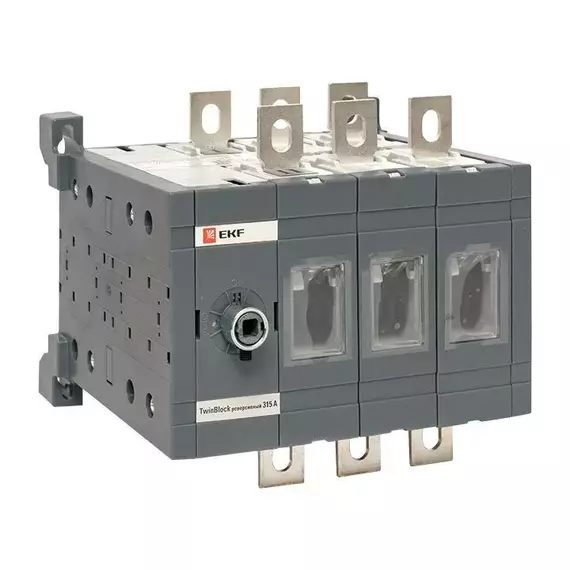Рубильник 4п 315А без рукоятки управления TwinBlock EKF tb-s-315-4p, изображение 7
