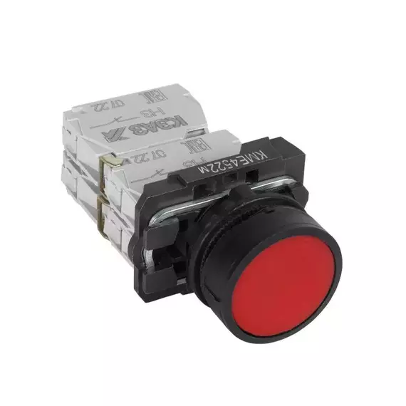 Кнопка КМЕ4522м-красный-2но+2нз-цилиндр-IP54 КЭАЗ 293182, изображение 2