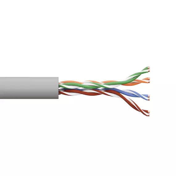 Кабель витая пара U/UTP кат.5e 4 пары solid 24AWG PVC сер. TERACOM PRO PRO EKF TRP-5EUTP-04PVC-GY-IN3, изображение 2