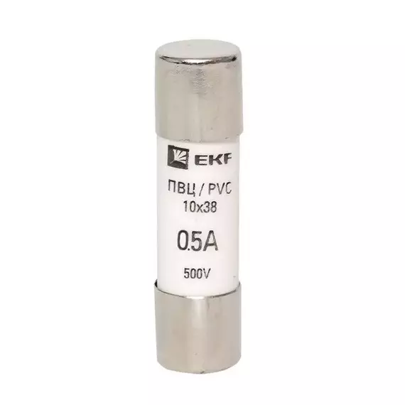 Вставка плавкая цилиндрическая ПВЦ 10х38 0.5А EKF pvc-10x38-0.5, изображение 2