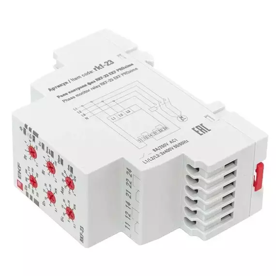 Реле контроля фаз RKF-23 EKF rkf-23, изображение 2