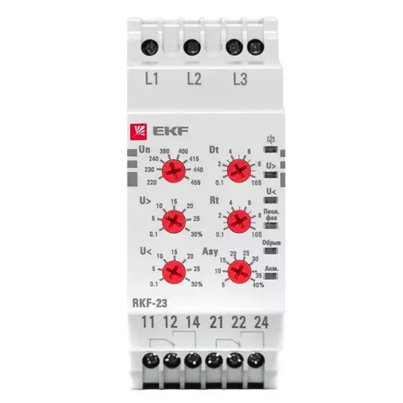 Реле контроля фаз RKF-23 EKF rkf-23, изображение 5
