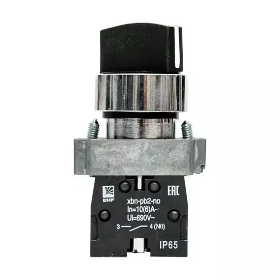 Переключатель BD33 3P короткая ручка 2NO IP65 PROxima EKF xb2-bd33-65, изображение 4