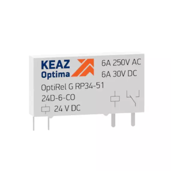 Реле промежуточное OptiRel G RP34-51-48D-6-CO КЭАЗ 281148
