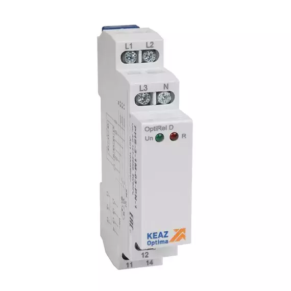 Реле контроля фаз OptiRel D PHS-3-1M-03-PN-1 чередования обрыва фаз 3Ф+N 1СО КЭАЗ 331983