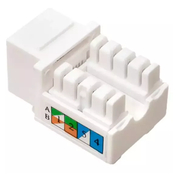 Модуль Keystone кат.6 RJ-45 неэкранированный 110 IDC 90град. бел. TeraLINK PRO EKF TRP-KSTN-90D-6UTP-WH, изображение 5