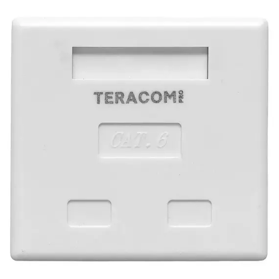 Розетка настенная TERACOM PRO кат.6 неэкранированная 2 порта RJ-45 Dual IDC бел. EKF TRP-WBOX-2RJ45-6UTP-WH, изображение 3