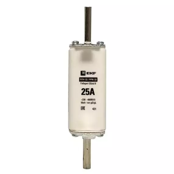 Вставка плавкая ППН-33 160/25А габарит 0 PROxima EKF fus-33-0/160/25, изображение 4