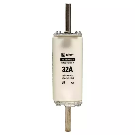 Вставка плавкая ППН-33 160/32А габарит 0 PROxima EKF fus-33-0/160/32, изображение 4