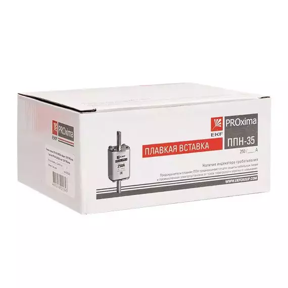 Вставка плавкая ППН-35 250/25А габарит 1 PROxima EKF fus-35/250/25, изображение 6