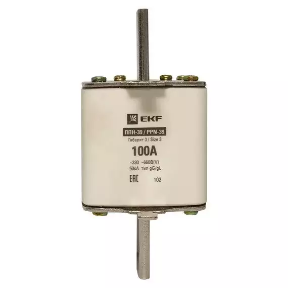 Вставка плавкая ППН-39 630/100А габарит 3 PROxima EKF fus-39/630/100, изображение 5
