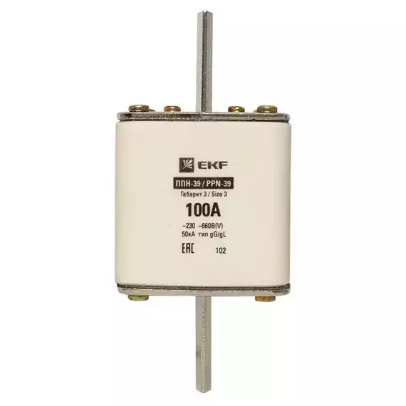 Вставка плавкая ППН-39 630/100А габарит 3 PROxima EKF fus-39/630/100, изображение 6
