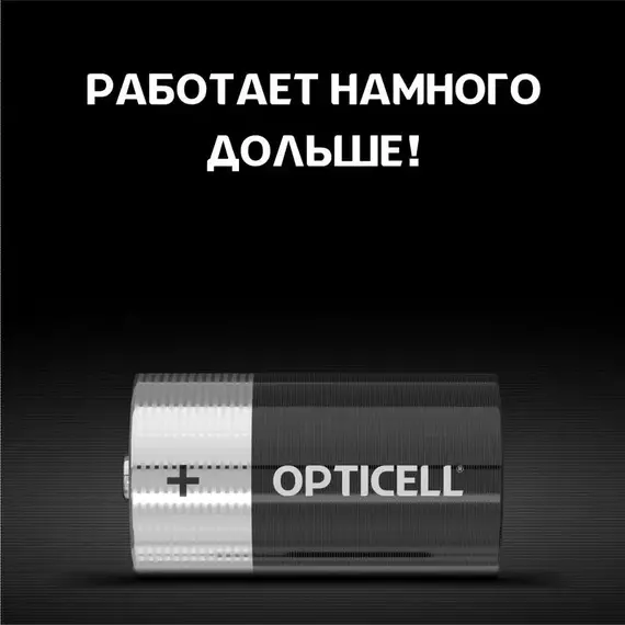 Элемент питания алкалиновый D/LR20 1.5В (блист. 2шт) Basic Opticell 5051005, изображение 5