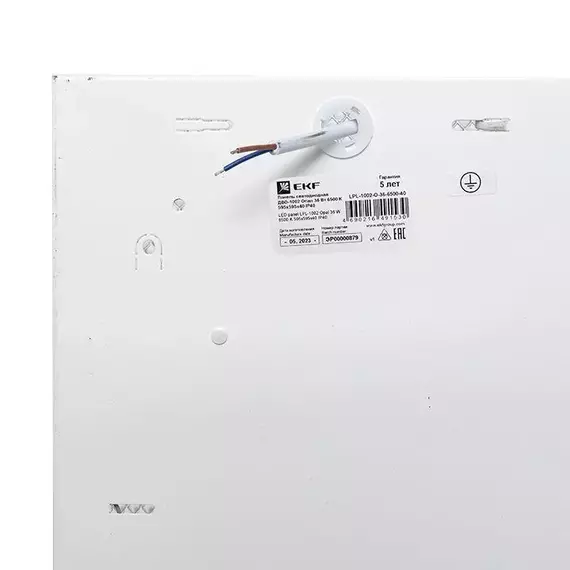 Светильник светодиодный ДВО-1002 36Вт 6500К IP40 595х595х40 опал панель EKF LPL-1002-O-36-6500-40, изображение 6