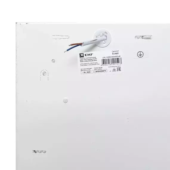 Светильник светодиодный ДВО-1002 36Вт 4000К IP40 595х595х40 призма панель EKF LPL-1002-Z-36-4000-40, изображение 6