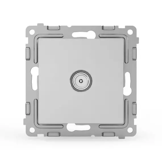 Розетка TV проходная СП Pixel 4DB механизм алюм. TOKOV ELECTRIC TKE-PX-A1P-C03, изображение 2